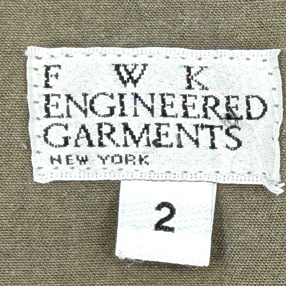 Engineered Garments Combi Suit Olive Green Drab Short Sleeve Utility Boiler Sz 2 - Picture 3 of 16